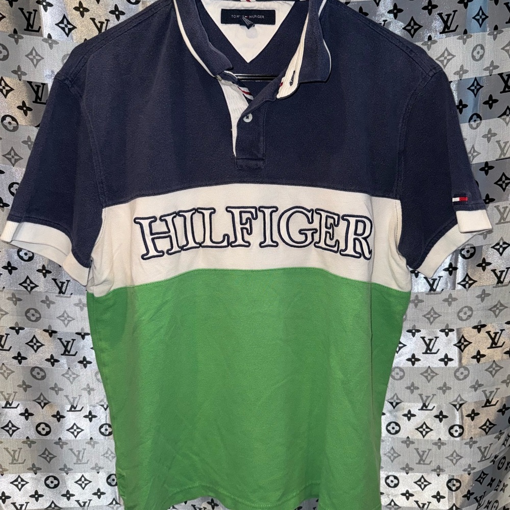 Vintage Tommy Hilfiger Embroidered Polo Size Large